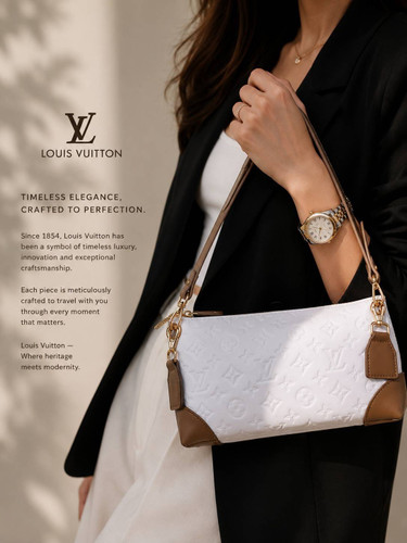 کیف زنانه مدل لوییز ویتون طرح چرم وارداتی